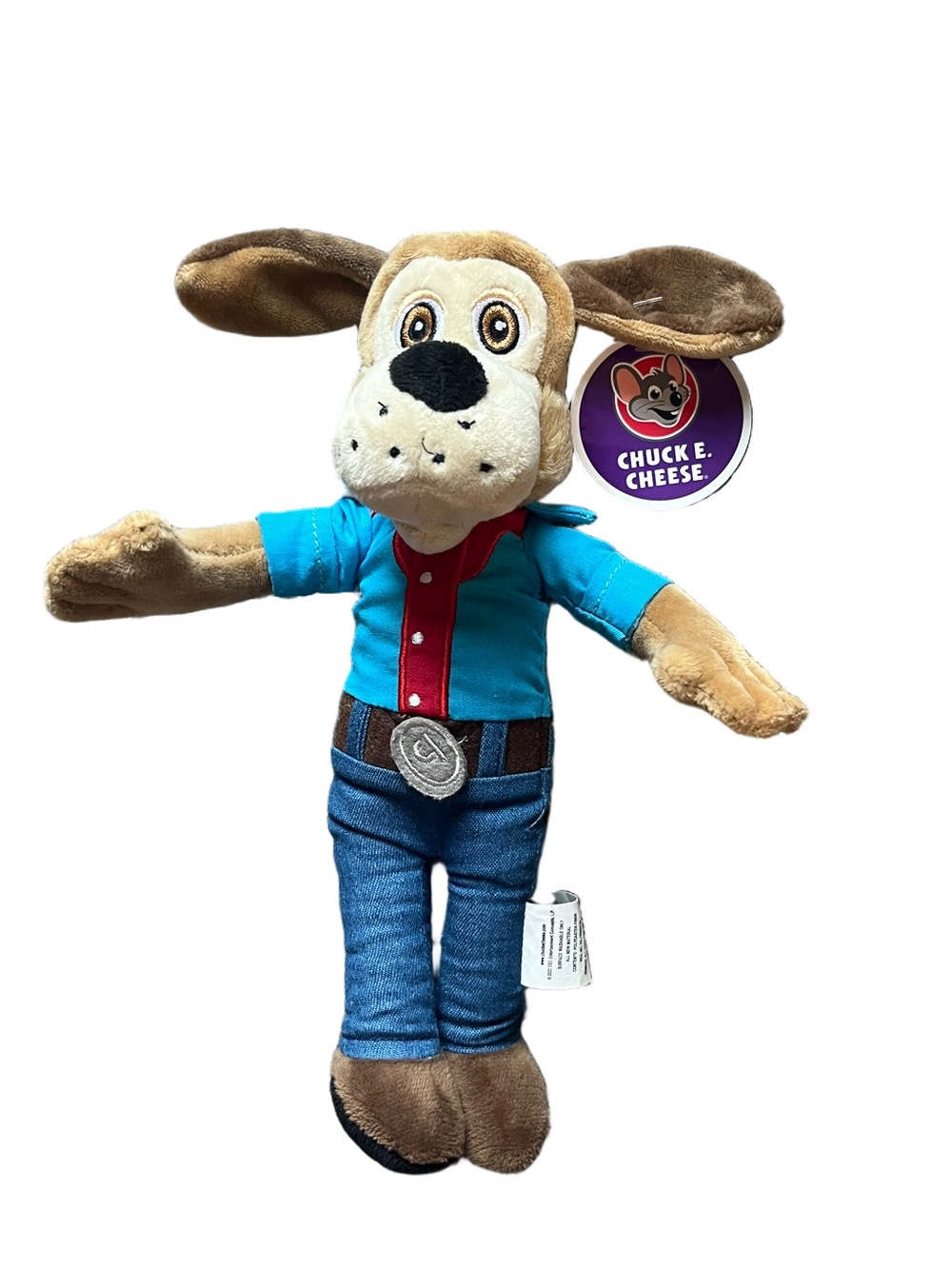 Chuck E. Cheese Pizza Time Theater Jasper T Jowls Dog Plush Stuffed Animal